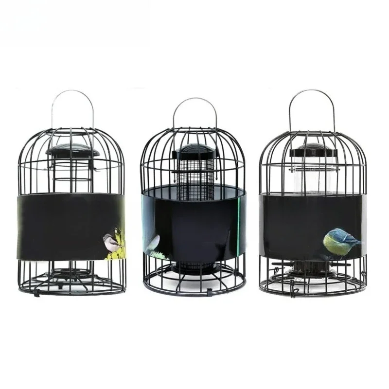 

Anti-suspension bird feeder cage nut seed fat ball bird feeder outdoor wild bird feeder set 3