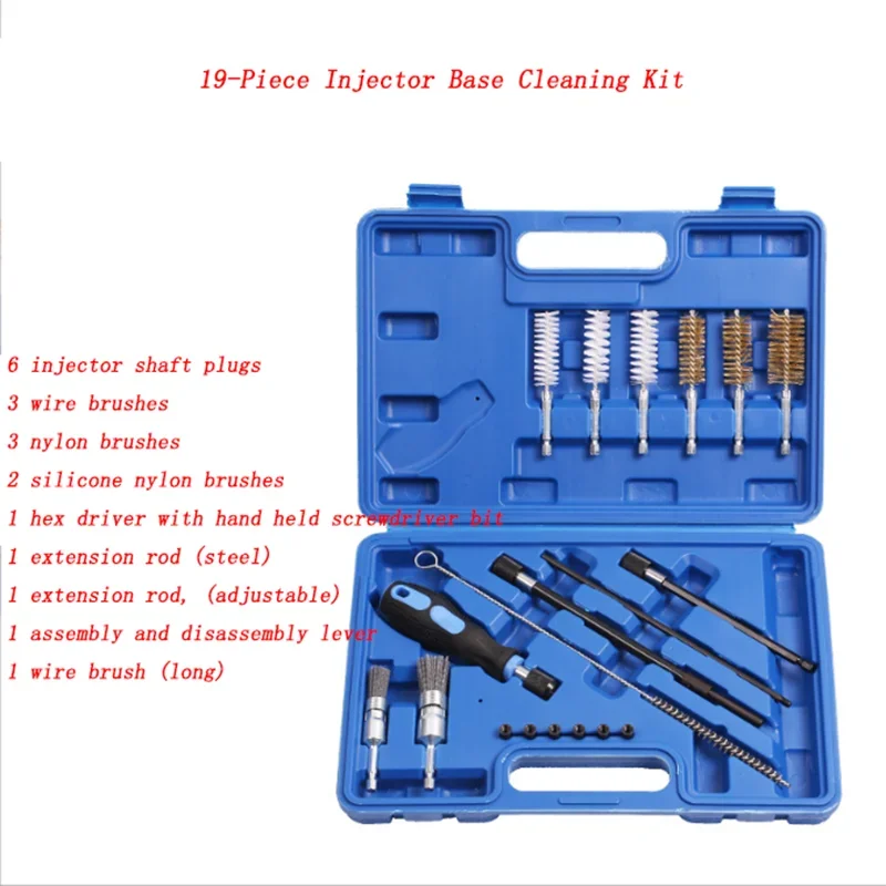 19 Piece Injector Base Cleaning Tool Set