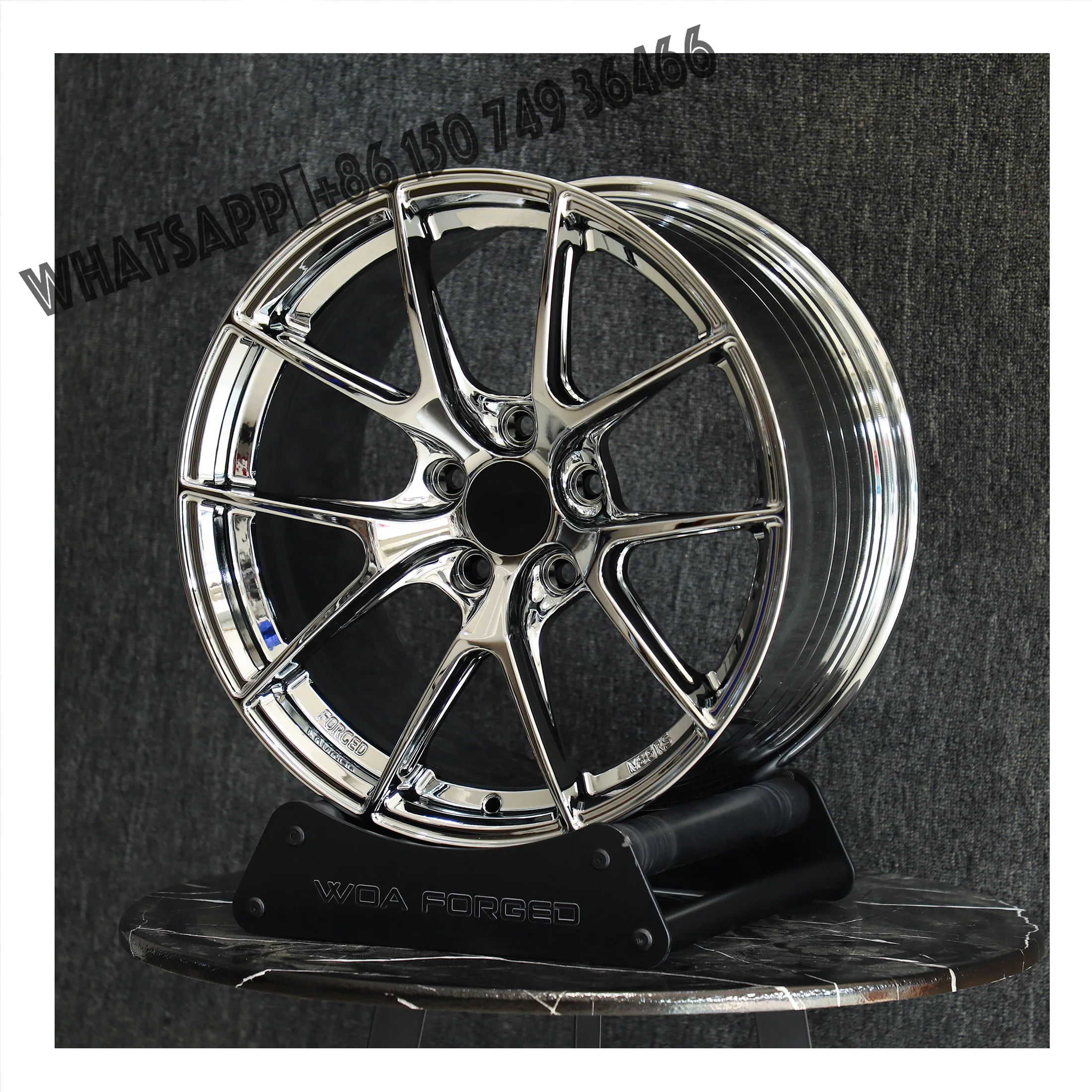 

VS-5RS Stylish Muscular Design Chrome Polished Aluminum Rims 18-22 Inch Forged Car Wheels Low Weight Fit 5x114.3 Passenger Cars