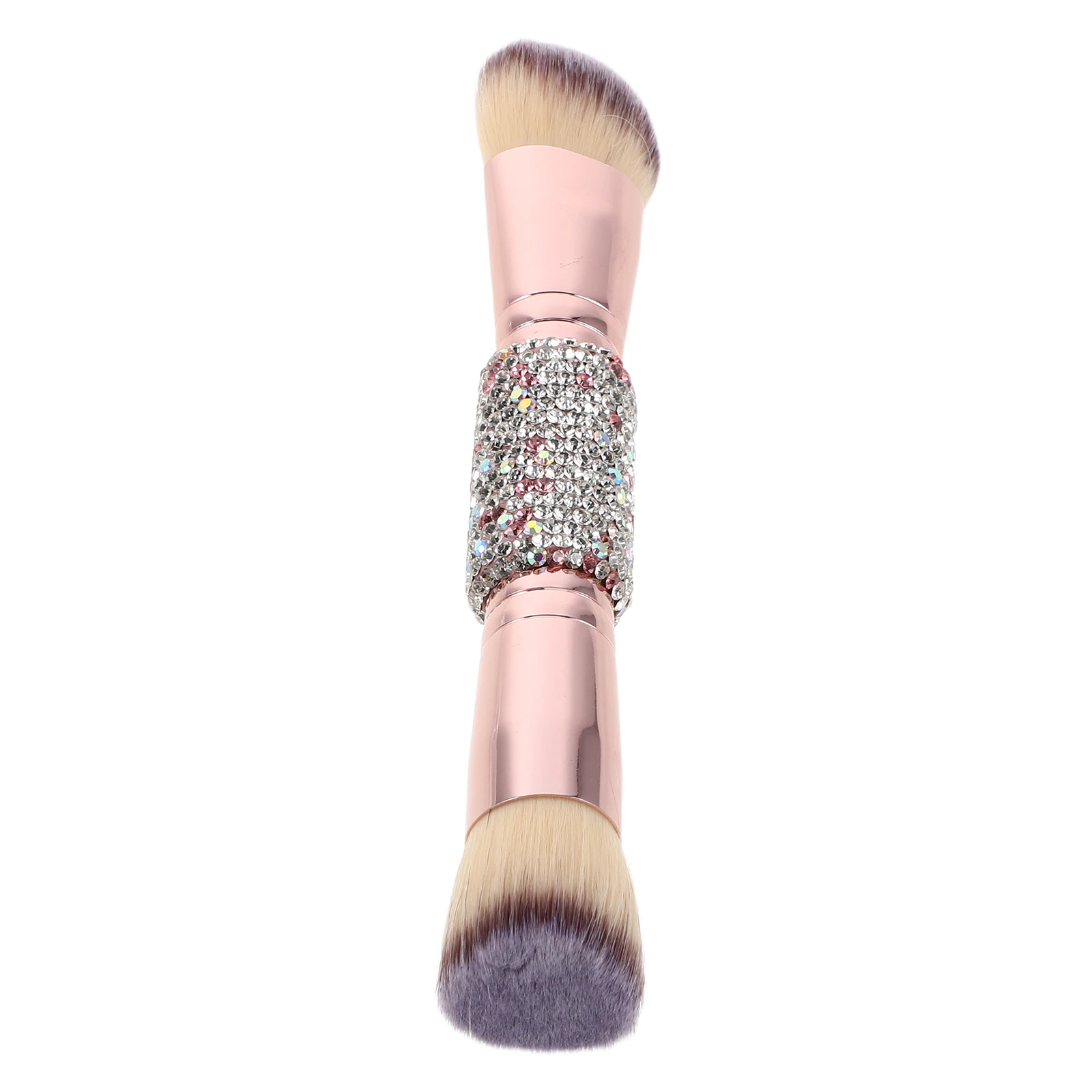 

Dual-Ended Foundation Brush Rhinestone Handle Soft Bristles For Blush Powder Contour Makeup Tool Women Brushes 128Chars