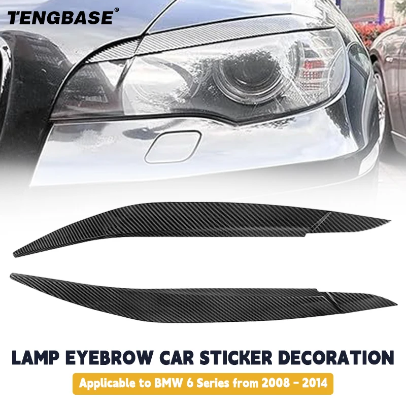 

Car Headlights Eyebrows Replace Parts Decoration Car Accessories Glossy Black Headlamp Eyebrow Strips for BMW x6 E72 E71