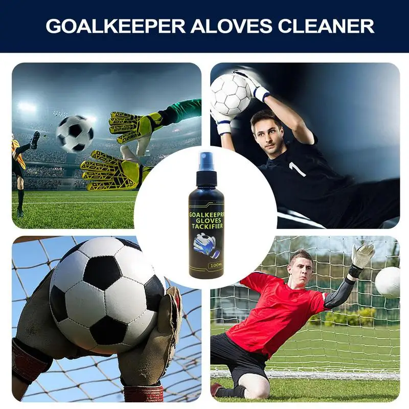 100ml luvas de goleiro de futebol aperto realce spray luvas de goleiro antiderrapante melhorado pegajoso antiderrapante suprimentos de futebol