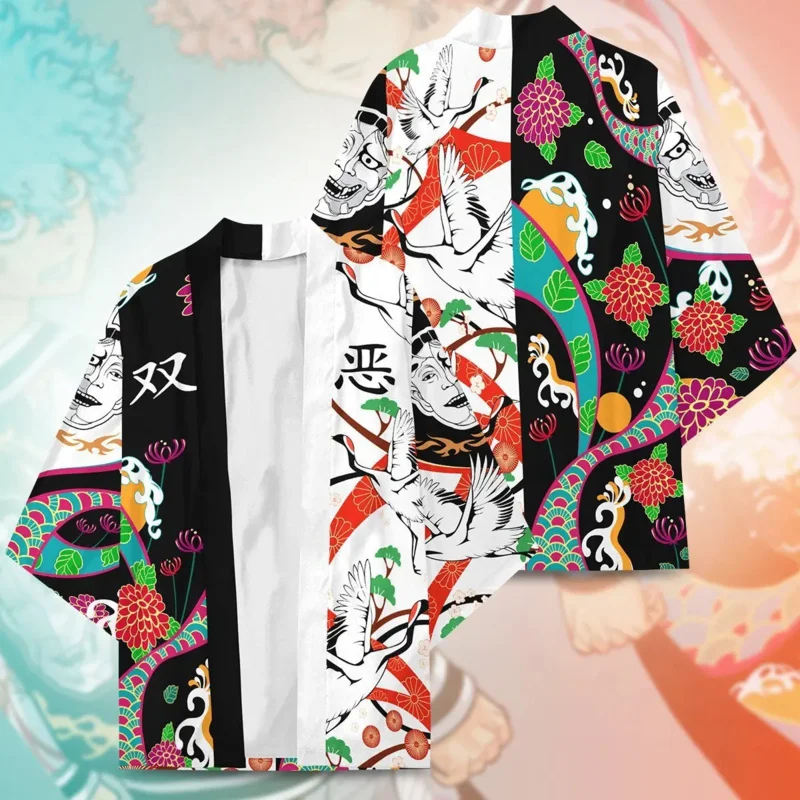 

Anime Cosplay Tokyo Revengers Haori Japanese Anime Mikey Kimono Cape Draken Cosplay Costume 3D Printing Cardigan Loose Haor 72th