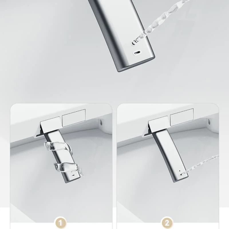 Assento Sanitário Inteligente Automático com Bidê Integrado, Formato Quadrado e Material Plástico - Oferta Competitiva