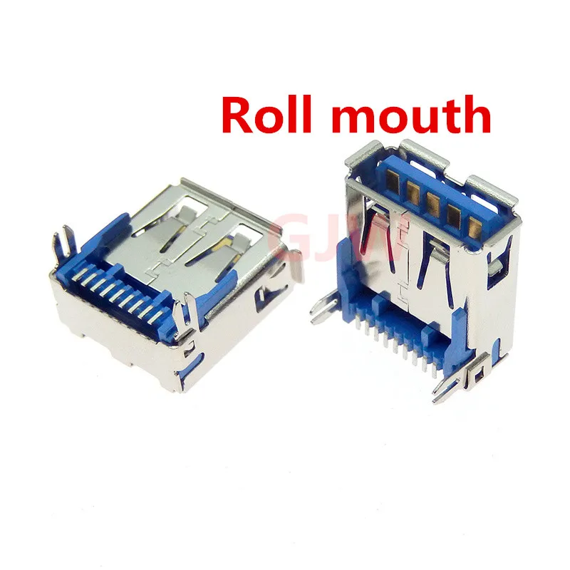 5Pcs Usb 3.0 Type A Standard Port Female Solder Jacks Connector Pcb Socket For Lenovo Acer Asus Motherboard USB Interface Port