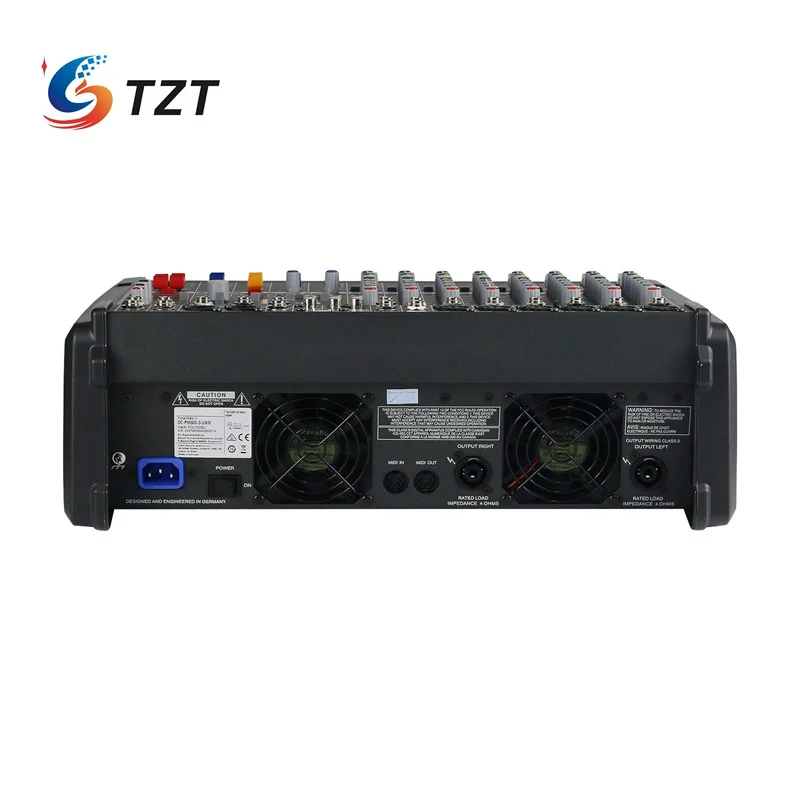 وحدة تحكم خلط خلاط الطاقة الصوتي TZT PM600-3 مع مضخم الطاقة DJ Professional Stage