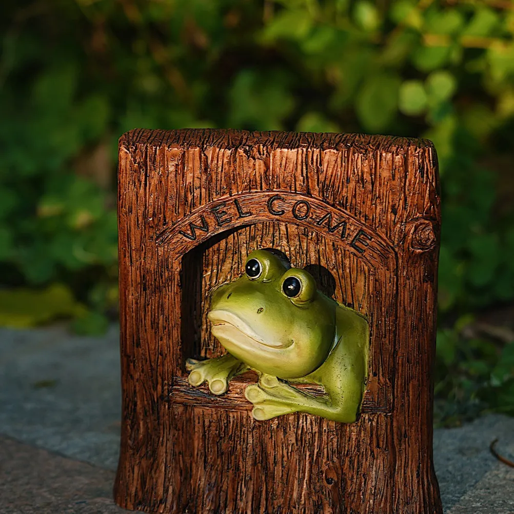 

Adorable Resin Tree Hanging Frog Statue Weather-Resistant Garden Outdoor Decor for Yard Patio Fence Wall Lawn Ornament Frog