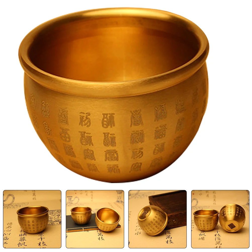 Office Decoration Copper Treasure Basin Home Wealth Bowl Desktop Vintage Decorative Dining Room Table