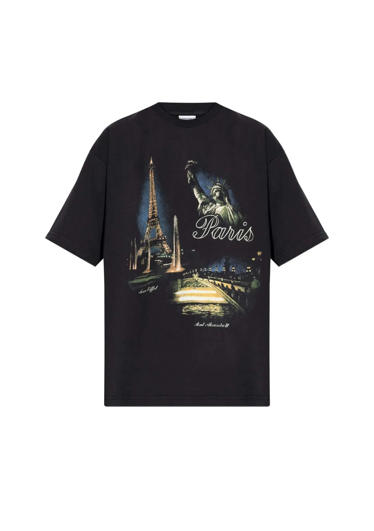 

2026ss Best Version VT Paris Towel Statue of Liberty Женские и мужские футболки с принтом, футболки в стиле хип-хоп, мужская повседневная хлопковая футболка большого размера