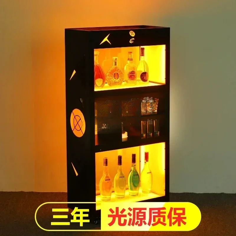 A  ss C Luminous spade a champagne wine cabinet LED foreign wine display cabinet Bar night KTV mobile champagne cabinet