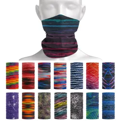 Tie-Dye Stripes Pattern Neckchief Outdoor Summer Hair bandane Versatile sciarpa da ciclismo antipolvere visiera da donna ghetta per il collo