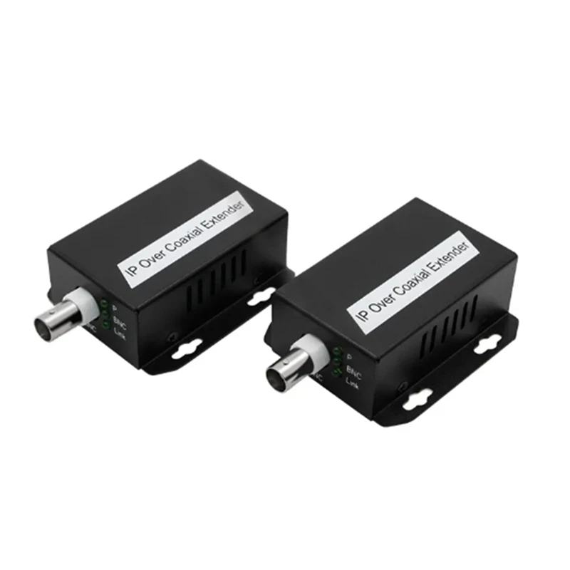 1 Set IP Network To Coaxial Extender Transfer From Net Cable Transmission To Coax Line 500M Ethernet Converter Kit For CCTV