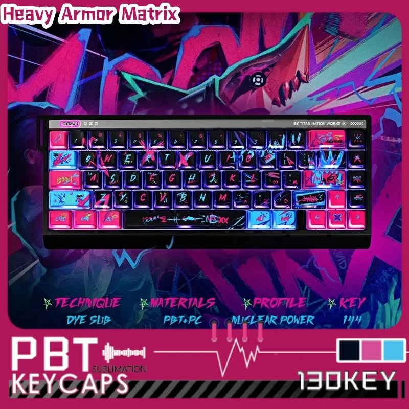 

Колпачки для клавиш на тему игры Lol Jinx, механическая клавиатура, аниме, коллекция мультфильмов, праздничный подарок, колпачки для клавиш, совместимые 60/68/75
