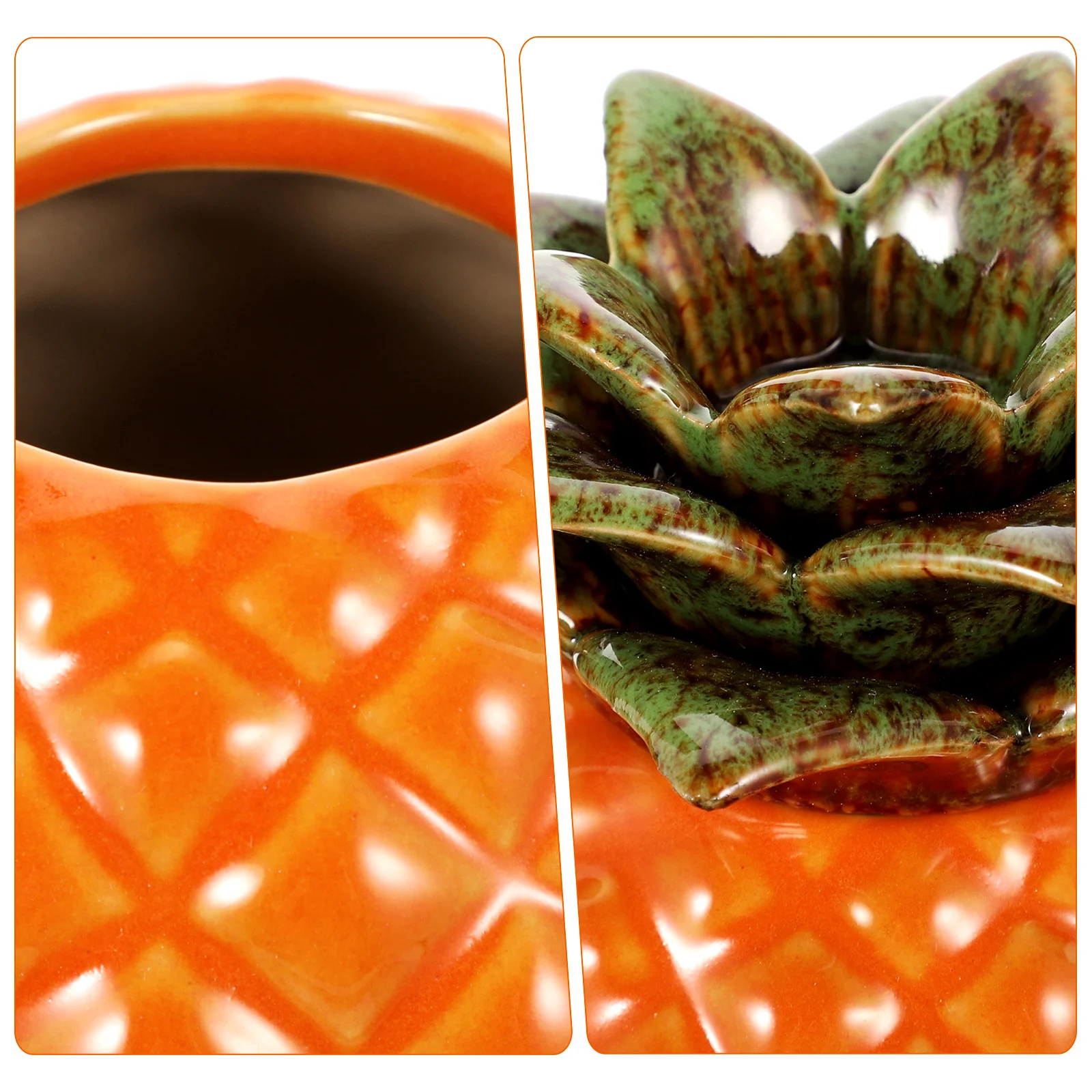 

Ceramic Kitchen Airtight Tea Box Pineapple Shape Storage Container Candy Jar Sealed Loose Tea Holder Home Organizer