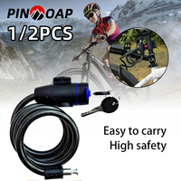 PINMOAP Durable Anti-Theft Aluminum Alloy U-Shaped Car Lock With Key Waterproof Safety Lock Suitable For Mountain Road Bicycles