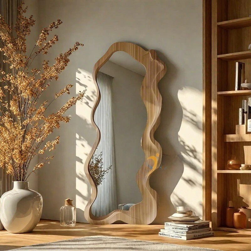 Cute Big Floor Decorative Mirrors Floor Standing Princess Nordic Mirrors Full Body Standing Espejos Decorativos Home Decorations