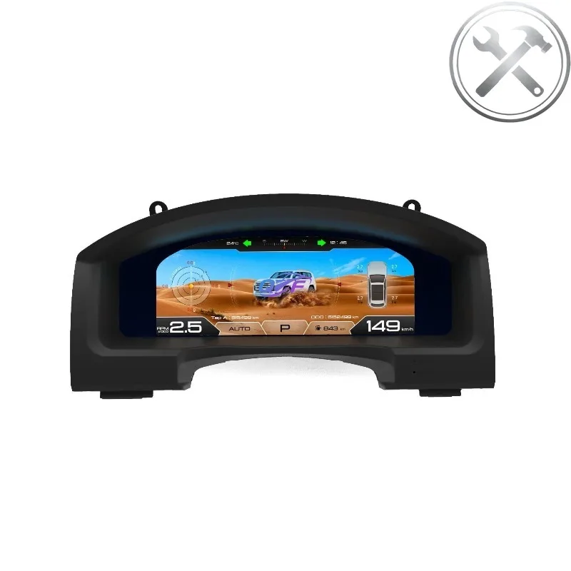 

Prelingcar LINUX System Virtual Cockpit HD LCD Panel Speedometer Digital Dashboard Cluster Auto Upgrade Parts for Alphard 2015