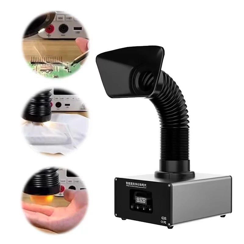 Smoke Exhaust  Fan Fume Extractor  TBK638Solder Iron Laser Marking Purification Machine Soldering Tool