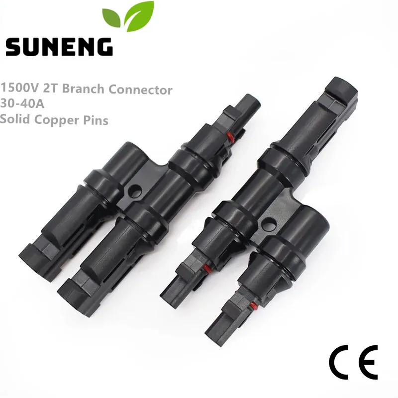 

Free Shipping Solar Branch Connector 2 In 1 T Parallel Connect Wiring Solar Panel 2 to1 in Series 1500V 30A