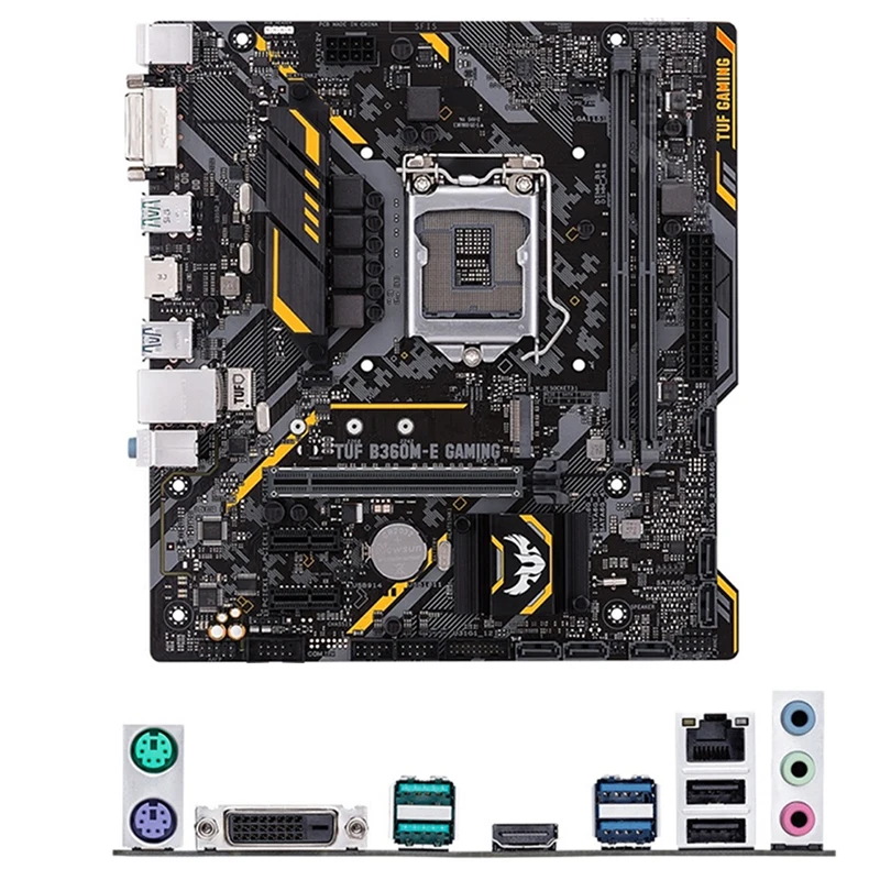 For Intel B360 TUF B360M-E GAMING motherboard Used original LGA1151 LGA 1151 DDR4 32GB USB2.0 USB3.0 SATA3 Desktop Mainboard