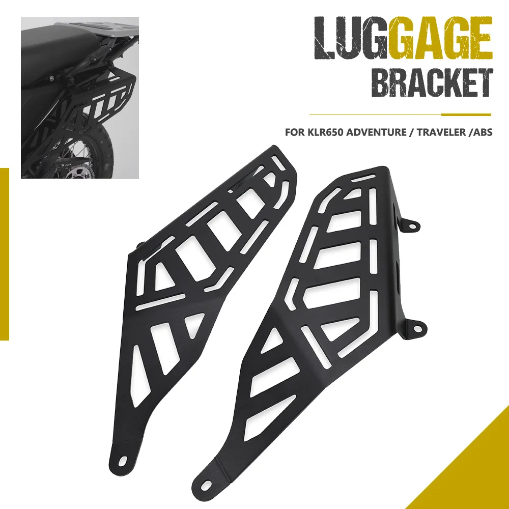 

For Kawasaki KLR650 Adventure / Traveler / ABS 2022-2024-2025 Side Luggage Fender Luggage Rack Bracket Cargo Shelf KLR650S ABS