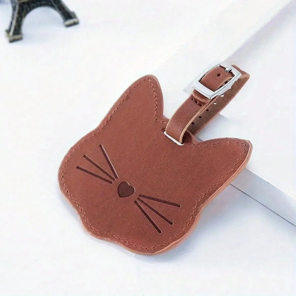 Macaron-farbiger Katzenpfoten-Gepäckanhänger, in Check-in-Anti-Verlust-Ornament, mit verschiedenen Arten von Gepäckanhängern – Detail 3