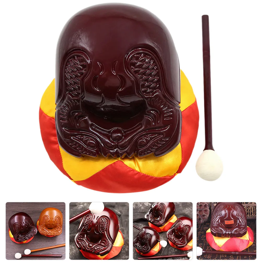 

1Set Stylish Woodblock with Stick Musical Instrument for Kids Early Education Gift Suitable for Meditation Wooden Fish