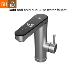 Xiaomi-Youpin電気キッチン給湯器タップ、インスタント給湯器タップ、ステンレス鋼、冷暖房蛇口、3400w、220v