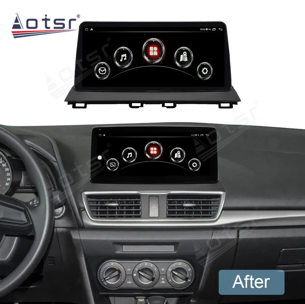 6+256G 10.25 inch HD Touch Screen Android12 For Mazda 3 2014-2019 Carplay GPS Navigation Wireless Carplay Radio Player Head Unit