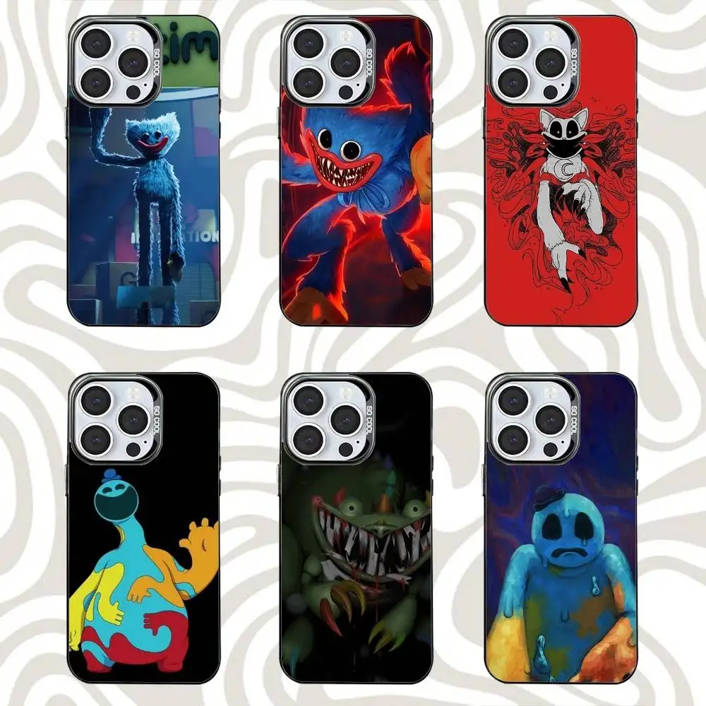 

P-Poppy-ys Game Playtime-es Phone Case For iPhone 16,15,14,13,12,11,Mini,Pro,SE,MAX Black Matte Shockproof Cover