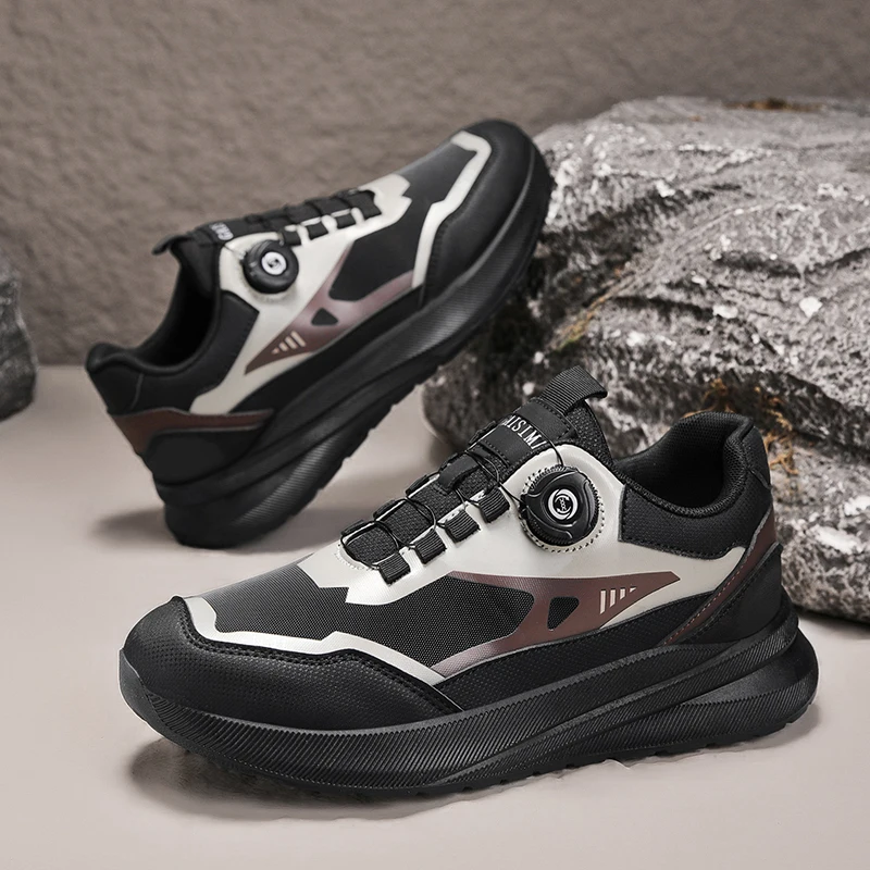 

Уличная походная обувь с ручкой, мужские нескользящие прочные мужские треккинговые кроссовки, удобная походная обувь на платформе для мужчин, прогулочная обувь