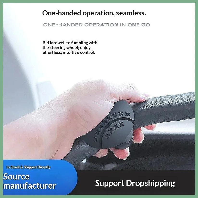 Professional One-Handed Steering Wheel Assist Ball for Truck Bus RV Bearing Type Effort Saving Steering Aid for Large