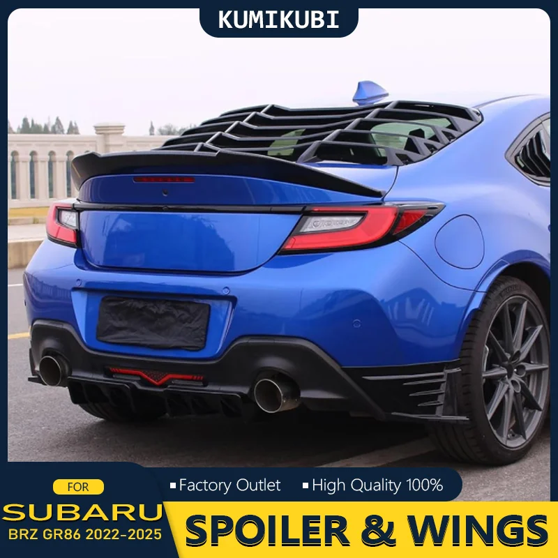 

Rear Wing Spoiler for Toyota GR 86 Subaru BRZ 2022-2025 V Style Carbon Fiber Look Rear Trunk Lip Body Kit Accessories 1 PCS
