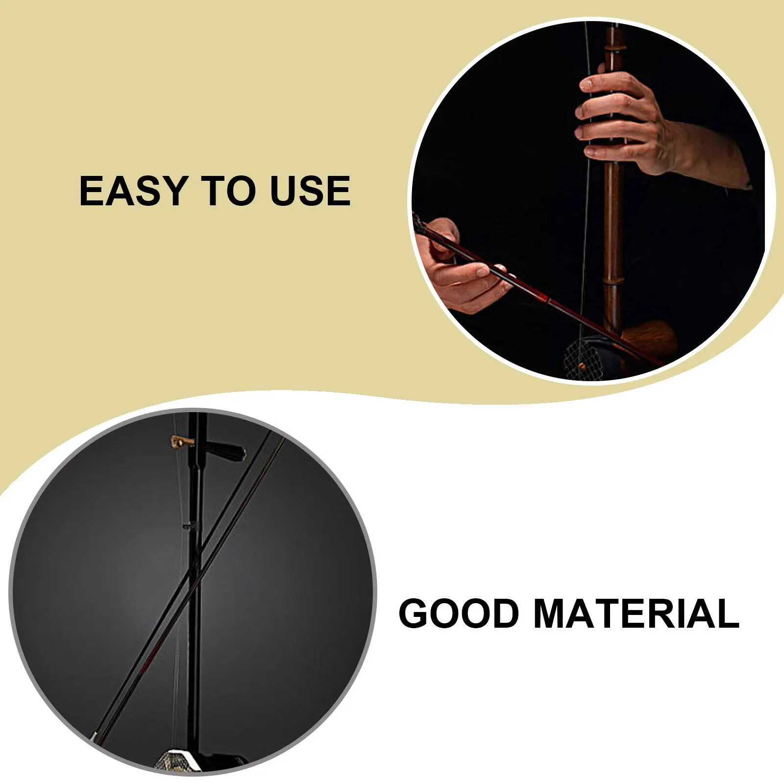 

4pcs Erhu Strings Full Set Premium Durable Replacement For Violin Accessories Resonant Sound Music Wire Assorted Color