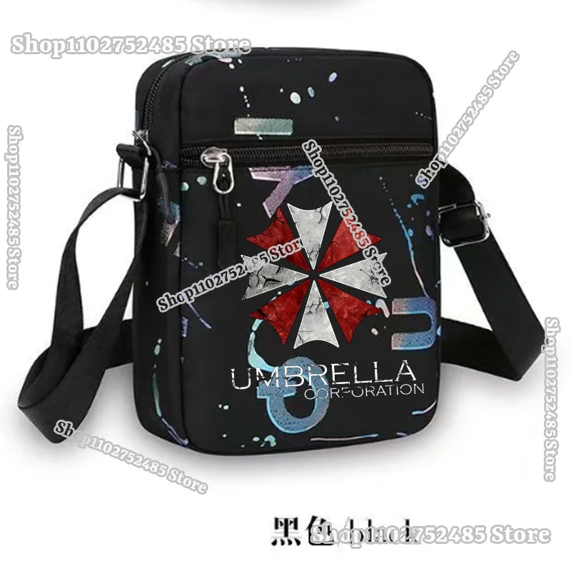 Movie R-residents Evils Shoulder Bag Anime Cartoon Sling Crossbody Bags Umbrella Corporation Women Men Mobile Storage Handbag view 4