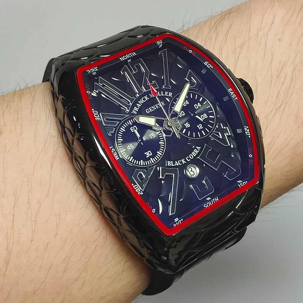

Shine FRANCK MULLER Brand Geneva Watches For Mens High Quality Multifunction Chronograph WristWatch Business Sports AAA Clocks