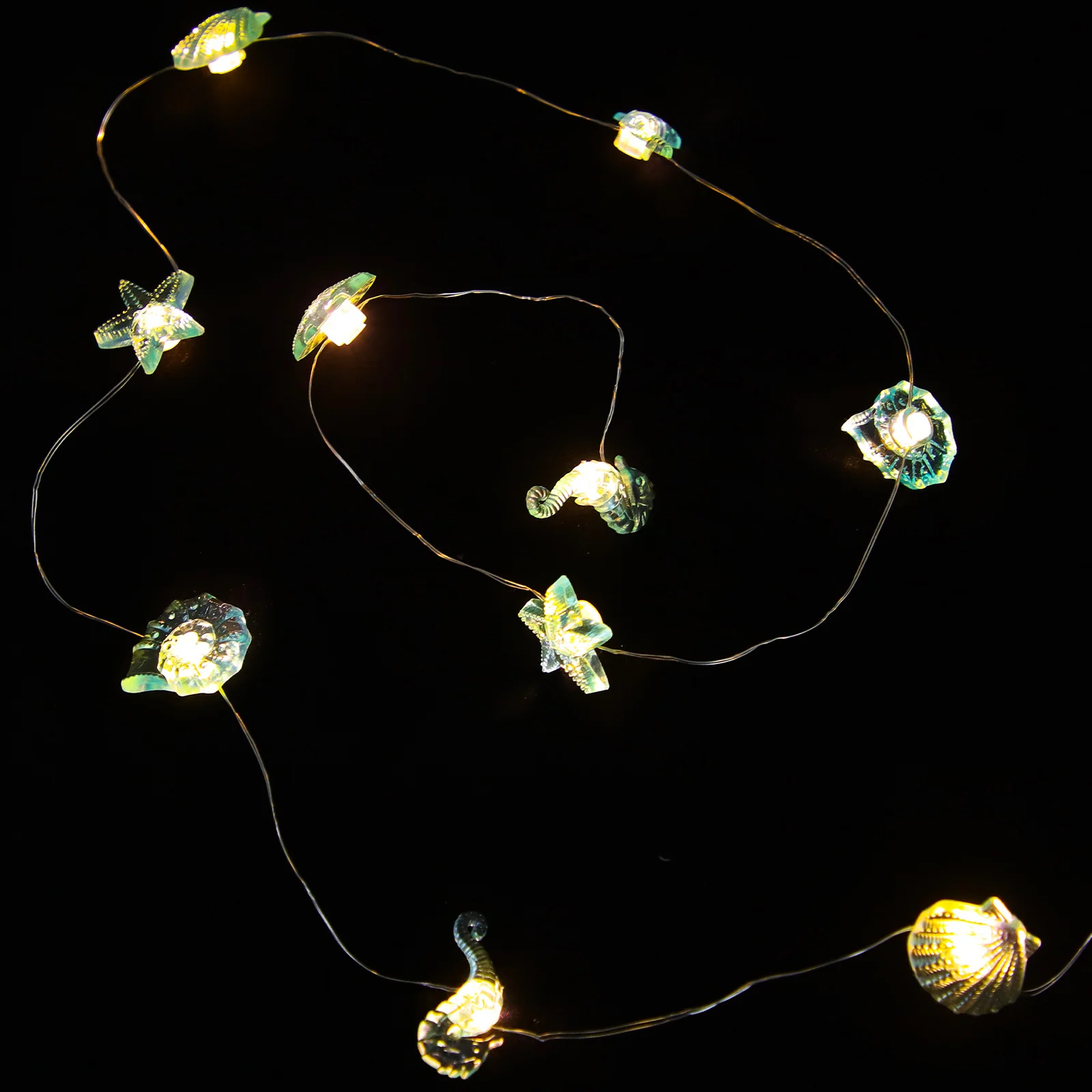 Thematische Lichterkette, dekorative Kupferdrahtlampe für Schlafzimmer, Strand, Zimmer, Party, Küstendekoration, Innenszenenlayout