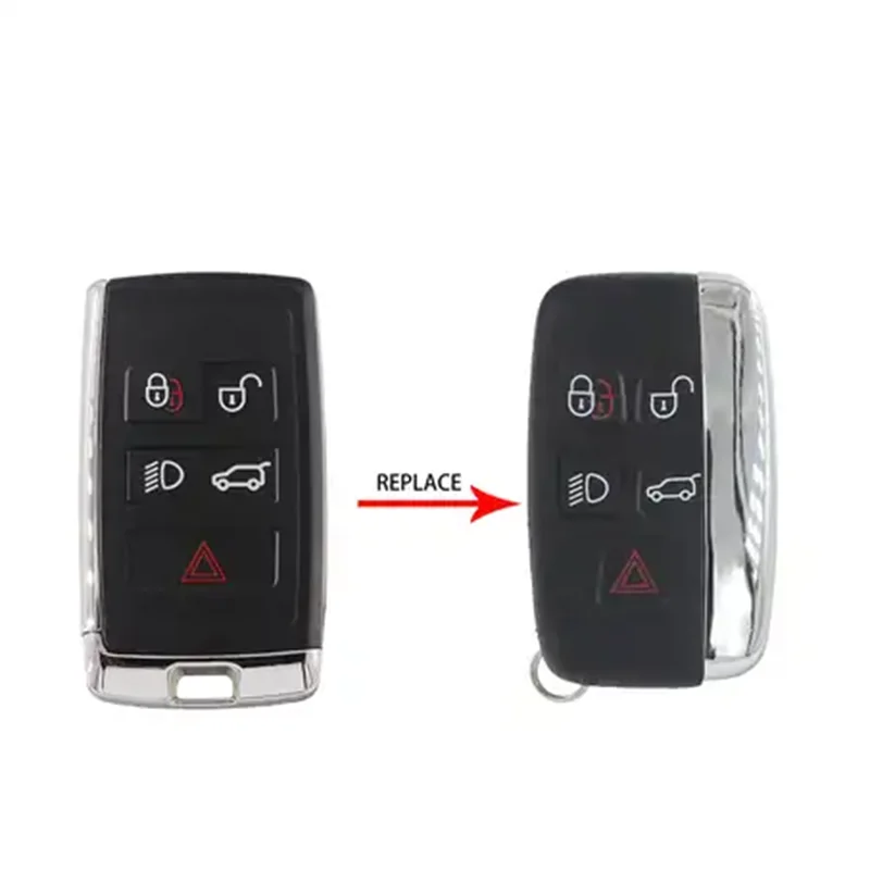

Modified Remote Car Key Case Cover 5 Buttons for Land Rover Range Rover Evoque Discovery Sport Replacement Smart Remote Shell