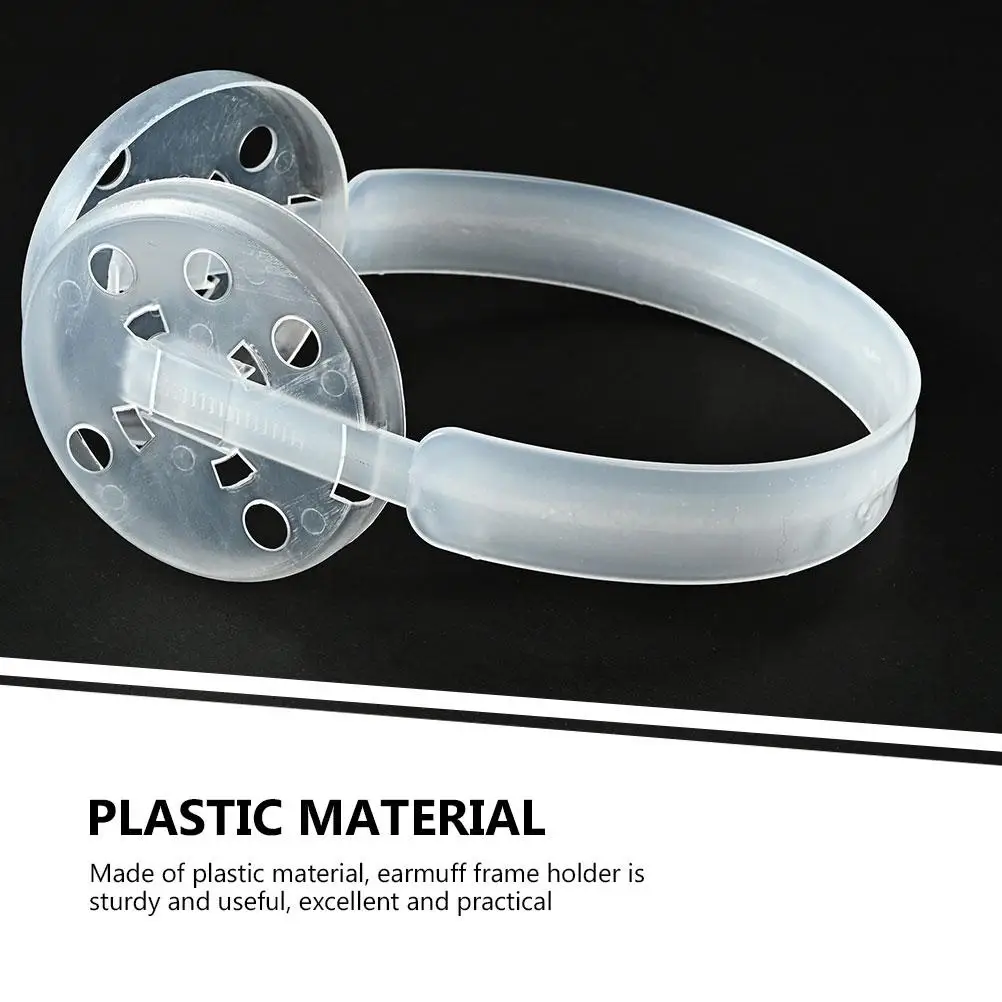 2 Pcs Earmuff Plastic Holder Winter Frame Rack Shelf Making for DIY Accessories