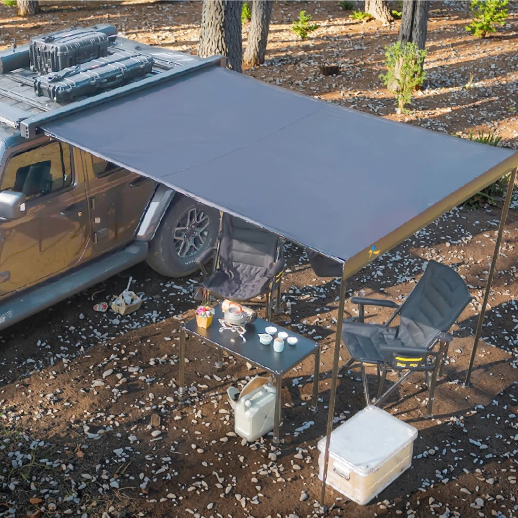 

Outdoor Camping Tent For SUV ORV Car-Mounted Roof Box Shelter With Side Awning For Car Camping