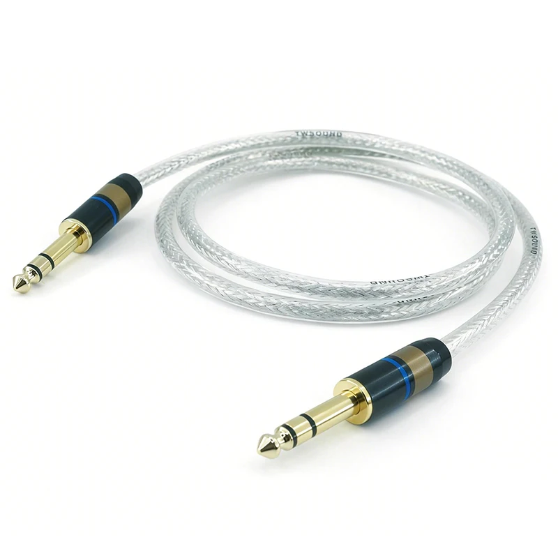 

1/4" TRS Male to Male Adapter Cable, Gold-Plated Anti-Oxidation, for Electric Guitars/Effect Pedals/Mixers/Monitors