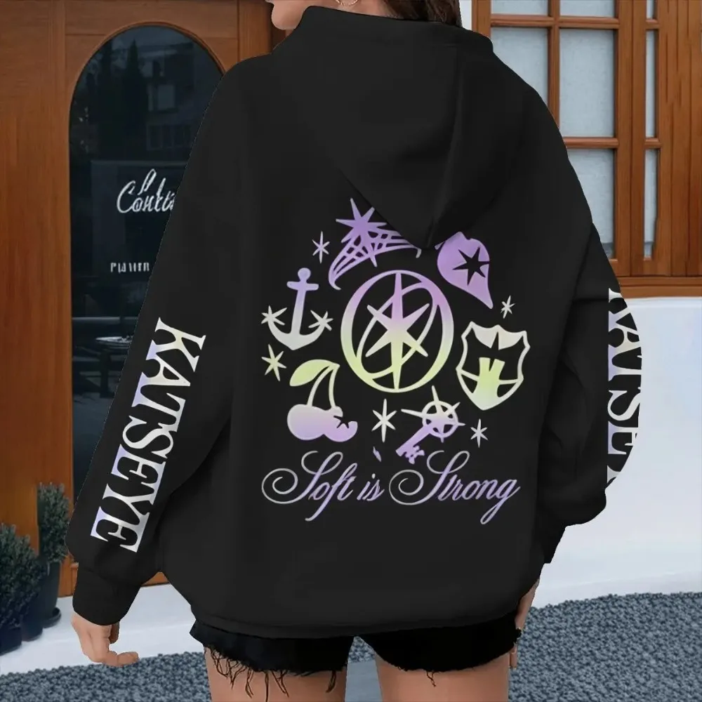 Vintage Katseye Grunge Grafik-Hoodies für Damen und Herren Hip-Hop Pop Musik Band Kapuzenpullover Langarm Katseye Streetwear Fan-Geschenke – Detail 2