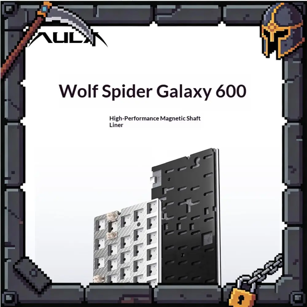 AULA Galaxy600/66/60 Gemini Magnetic Axis Keyboard Inner Case PCB 1.5mm Carbon Fiber Positioning Plate Set Keyboard Accessory