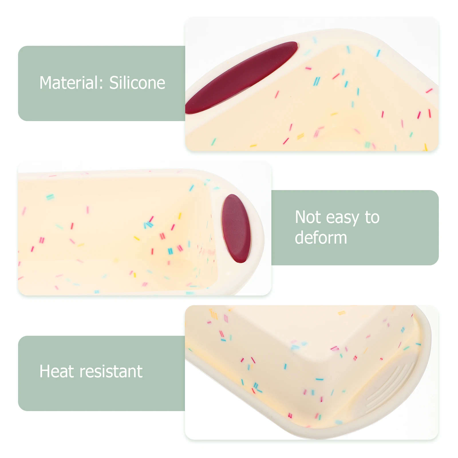 

Silicone Baking Mold Toast Bread Pan Non-Stick Heat Resistant Loaf Cake Baking Tray for Home Bakery Restaurant Kitchen