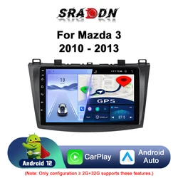 For Mazda 3 2010 2011 2012 2013 Android Car Radio Multimedia Video Player GPS Navigation Carplay Automotive Screen Auto Stereo