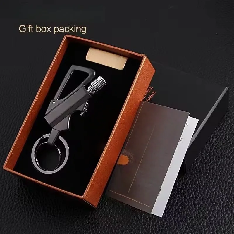 Multi-function Portable Match Lighter,Metal Mountaineering Keychain Ring Lighter, Waterproof Outdoor Men's Waist Buckle - view 5