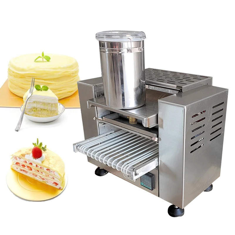 High Capability Commercial Automatic Pancake Machine Crepe Forming Maker Small Thousand Layer Cake Making Machines