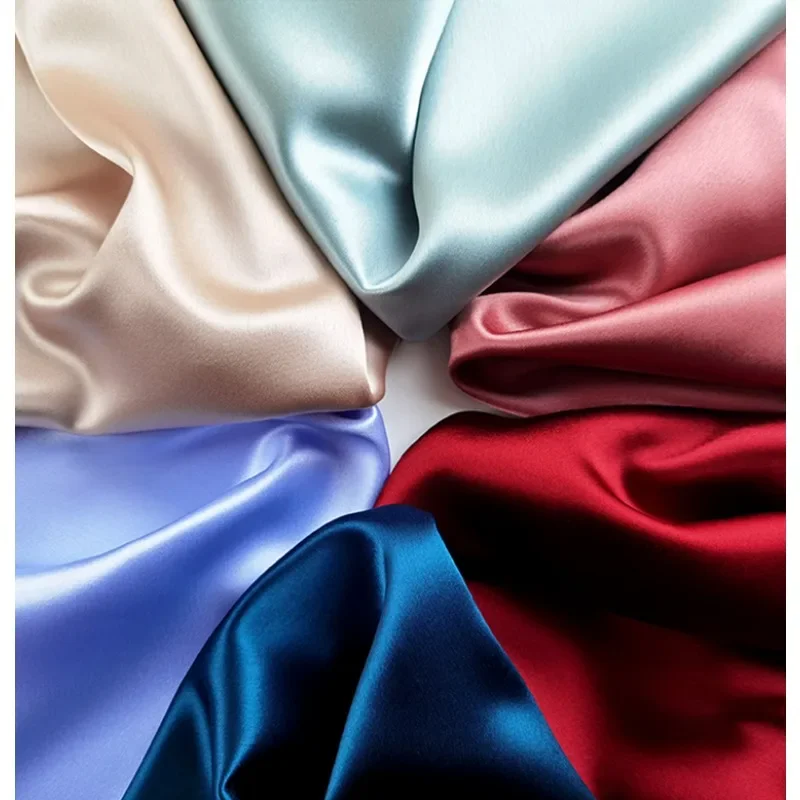 Triacetate Fabric Heavy Satin Fabric Glossy Silky Pendant Suspenders Dress Wedding Cheongsam Evening Dress Fabric High Quality