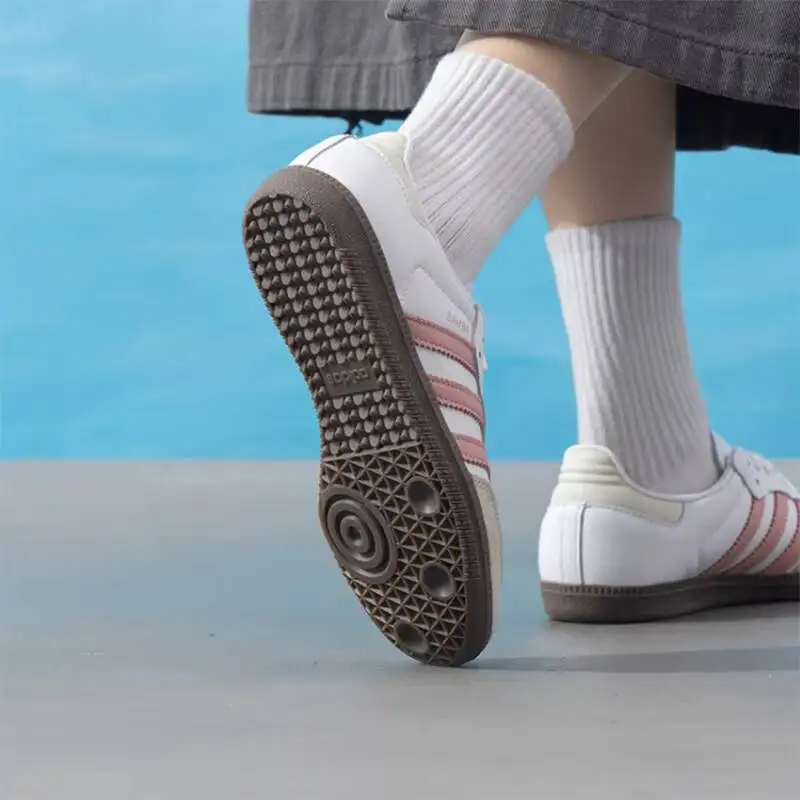 Adidas genuine SAMBA OG women's retro stylish breathable and durable sports casual shoes, model number JI267