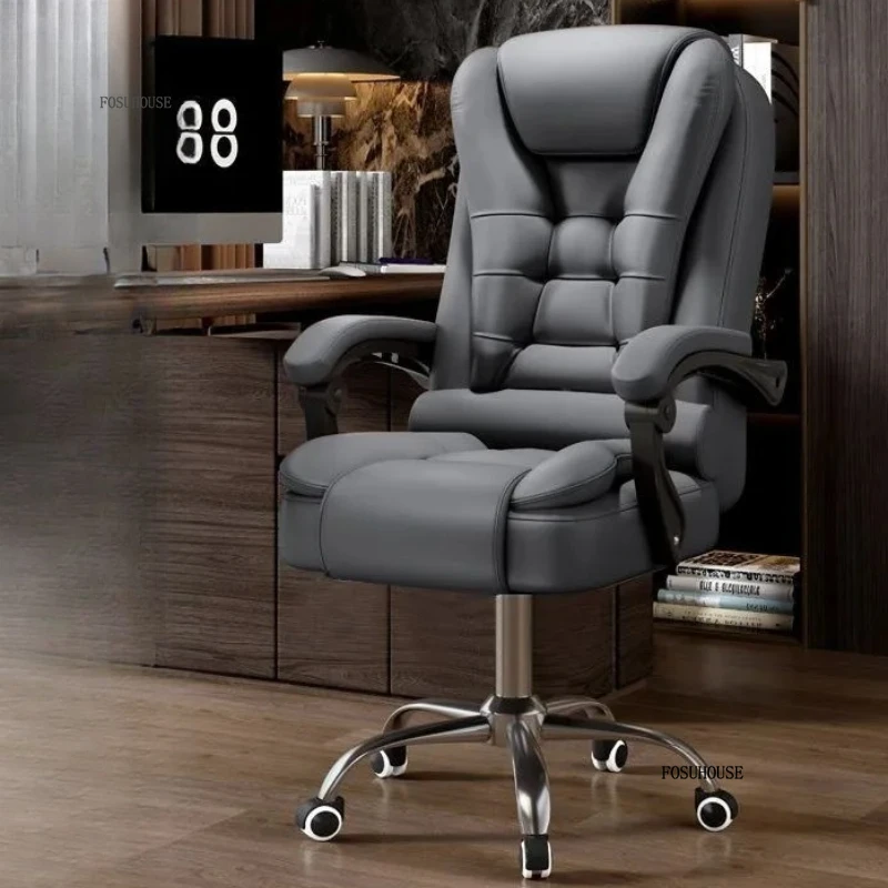 #European Style Computer Office Chairs Home Reclining Backrest Adjustable Ergonomic Lift Swivel Chair Modern Office Boss Chair